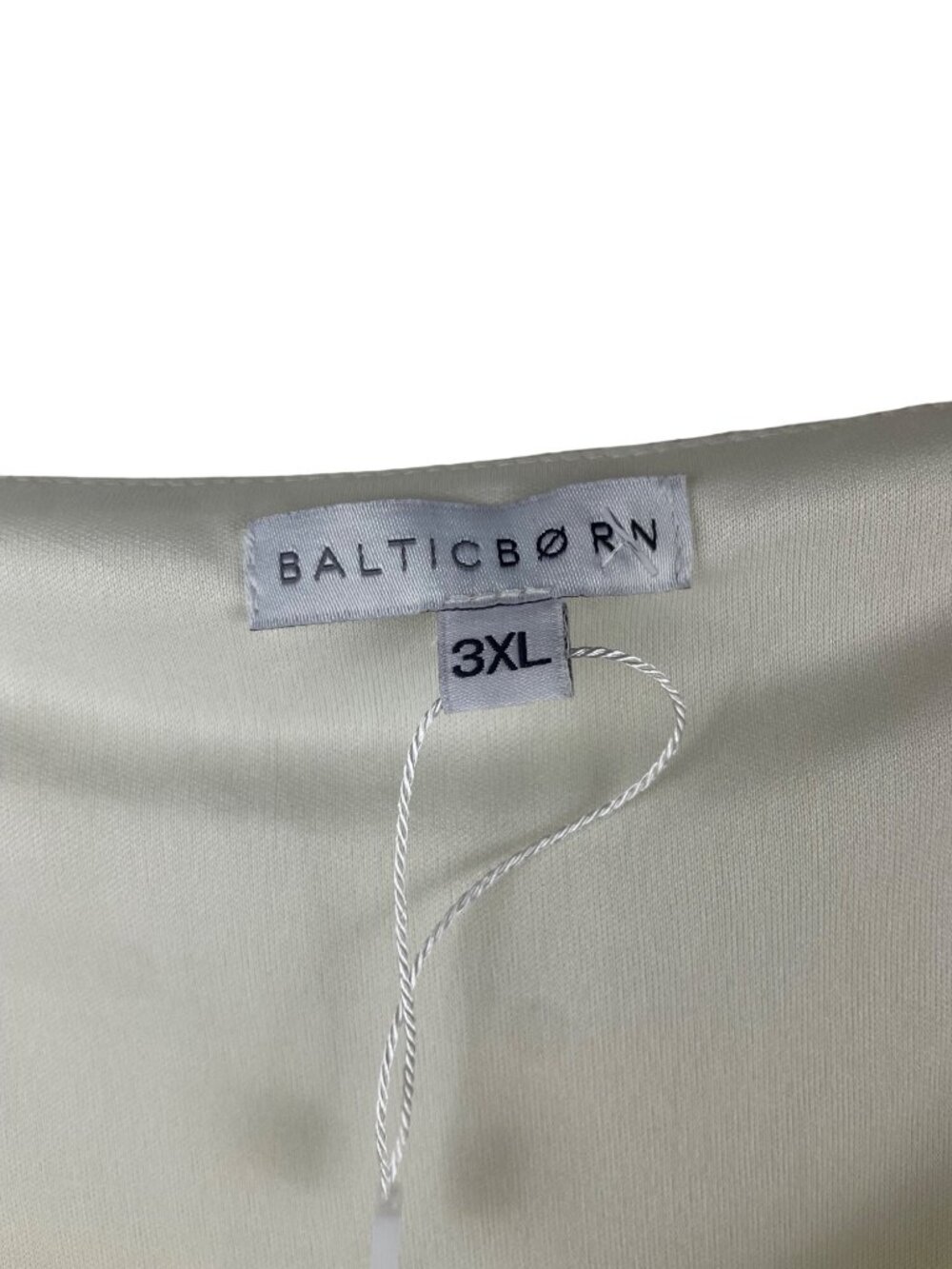 Baltic Born Cream Textured Midi Dress 3XL With Balloon Sleeves Square Neckline - Picture 6 of 9